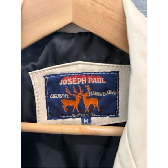 Women’s Joseph Paul 100%Leather Jacket RARE MD - Picture 6 of 7